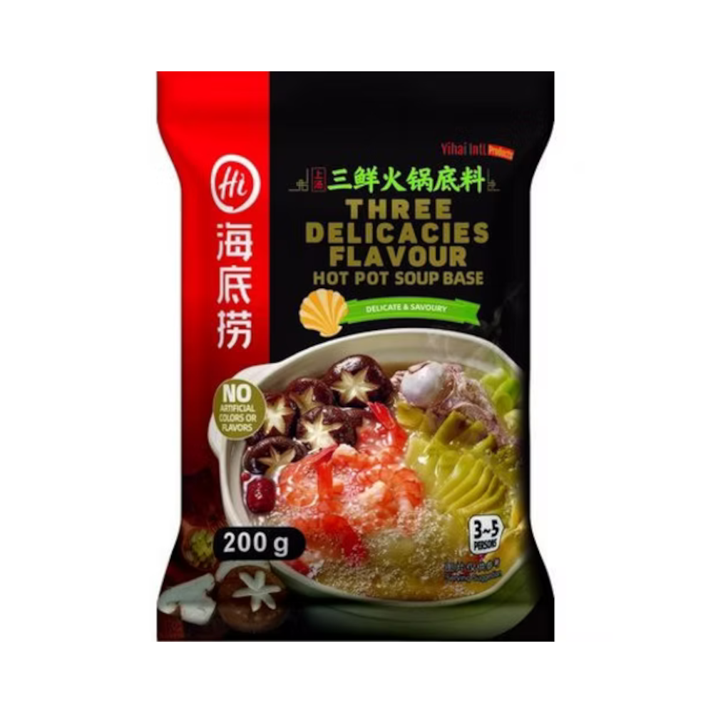 Base de Soupe pour Fondue (Hot Pot) aux Trois Délices 200g