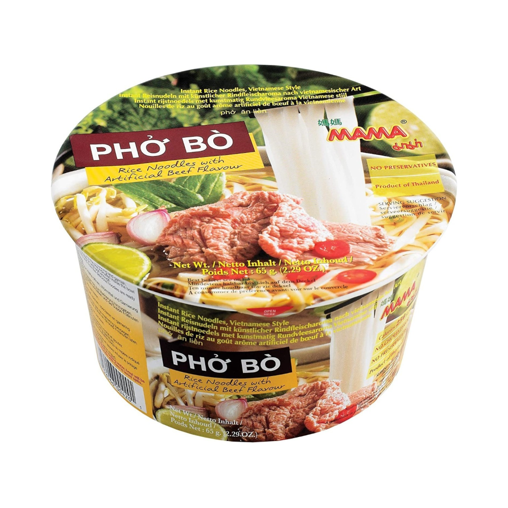 Délice vietnamien : nouilles de riz saveur bœuf Mama 65g