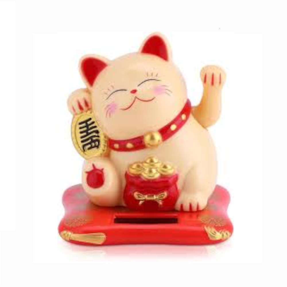 Maneki neko solar 3.5 pouces