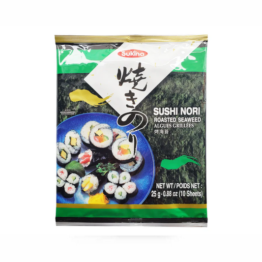 Feuilles d'Algues Nori Grillées pour Sushis 25g