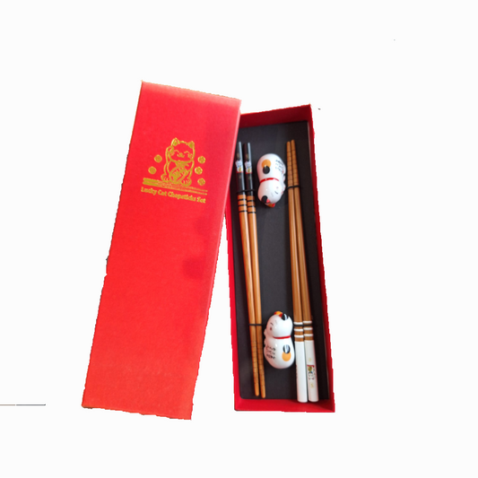 2 Baguettes en bois 22.5 cm + 2 supports panda